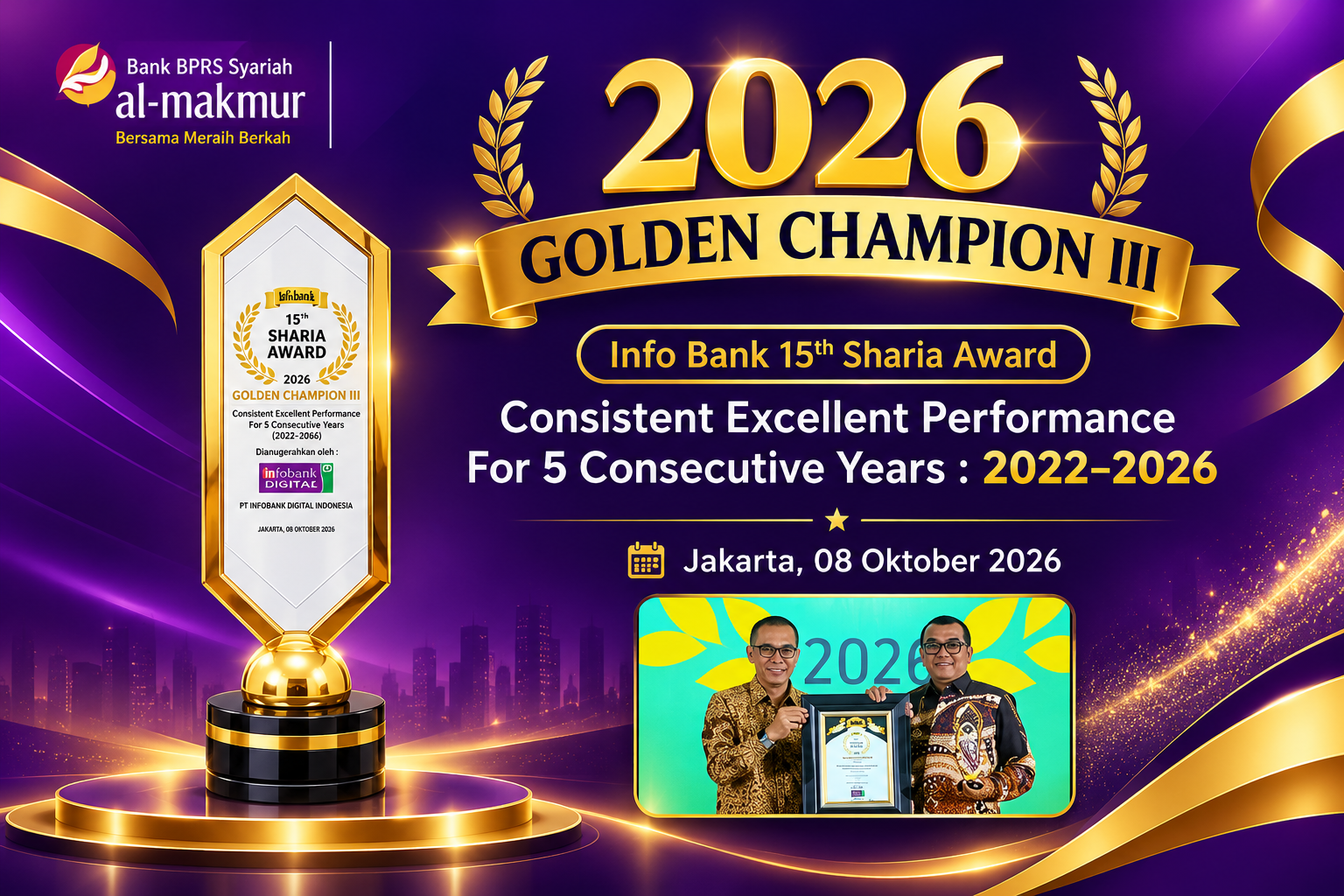 GOLDEN CHAMPION – INFOBANK SHARIA AWARD 2026 